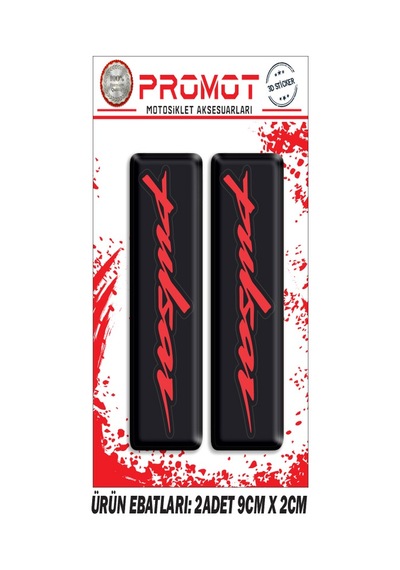 Damla Logo Pulsar Ön Maşa Kabartmalı 2'li Sticker 2 Nötr