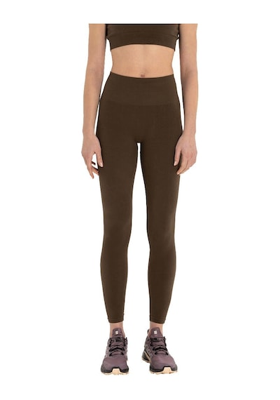 Inguz Seamless Pamuk Yoga Tayt Kahverengi