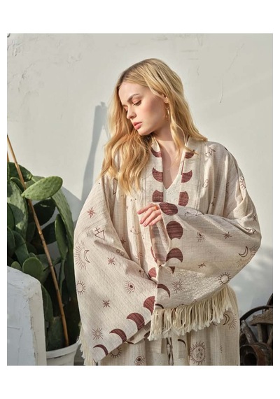 Yılan Astroloji Yıldız Haritası Püsküllü Doğal Kumaşlı Bohem Sahil Tatil Festival Karnaval Vibe Boho Kimono Kaftan Pareo Bej Yılan Astroloji Yıldız Haritası Püsküllü Doğal Kumaşlı Bohem Sahil Tatil Festival Karnaval Vibe Boho Kimono Kaftan Pareo Bej
