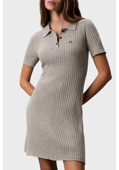 Calvin Klein % 100 Pamuk Fitilli Düğmeli Polo Yaka Mini Elbise Lv047g301gp7a Bayan Elbise Lv047g301g P7a Gri Melanj Calvin Klein % 100 Pamuk Fitilli Düğmeli Polo Yaka Mini Elbise Lv047g301gp7a Bayan Elbise Lv047g301g P7a Gri Melanj