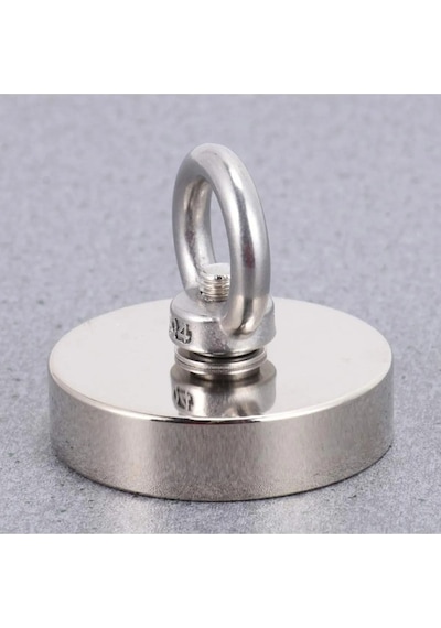 Süper Güçlü Halkalı Büyük Neodyum Pot Mıknatıs 60 Mm Çap Magnet F