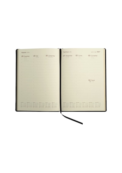 Ece Ajandası Çeşme 2027 Bordo - Haftalık 110 Gr. İthal Ivory Kağıt Sert Kapak 19,5x28
