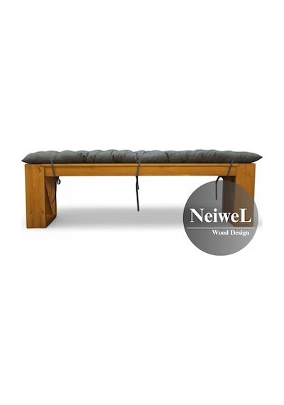 Neiwel Garden Luin Doğal Ahşap Bahçe Bank-37-280 Açık Ceviz