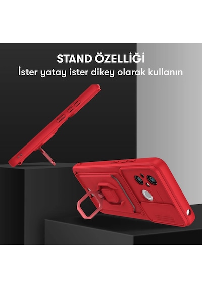 Lvsqvr Newface Xiaomi Redmi 12c Kılıf Zuma Kartvizitli Yüzüklü Silikon - Lacivert