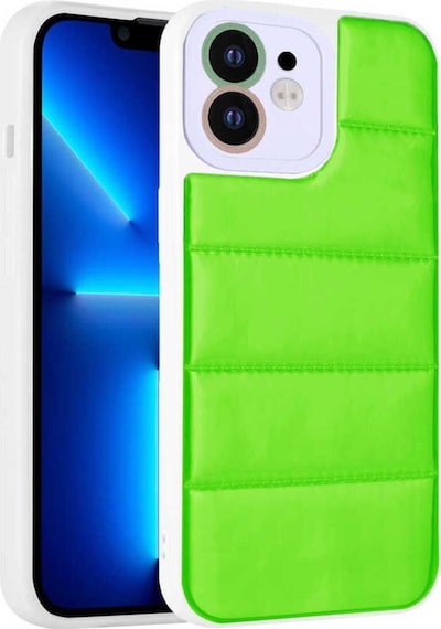 Apple Uyumlu iPhone 11 Kılıf Kamera Korumalı Airbagli Renkli Zore Seksek Kapak Yeşil