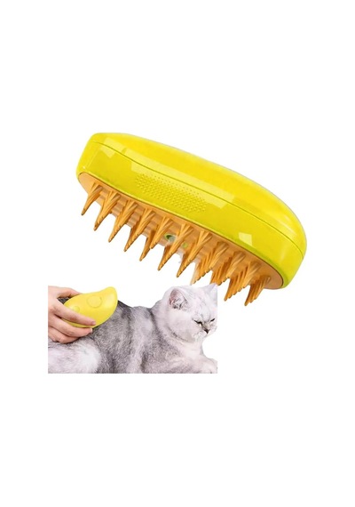 Sarı Kedi Ve Köpek Evcil Hayvan Buharlı Fırça Elektrikli Sprey Uçmayan Saçlar Evcil Hayvan Bakım Tarağı Taraklar&Fırçalar 53936656