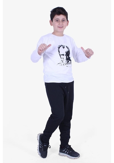 Fyk Kids Atatürk Baskılı Uzun Kollu Alt-üst Çocuk Takım Çok Renkli