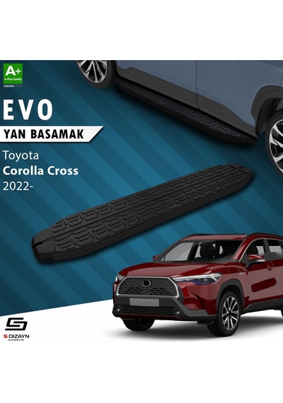 Drstuning S-dizayn Toyota Corolla Cross Evo Siyah Yan Basamak 183 Cm 2022 Üzeri