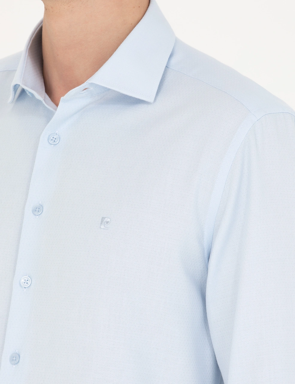 Pierre Cardin Erkek Açık Mavi Gömlek Desenli 50275684-vr003 Açık Mavi