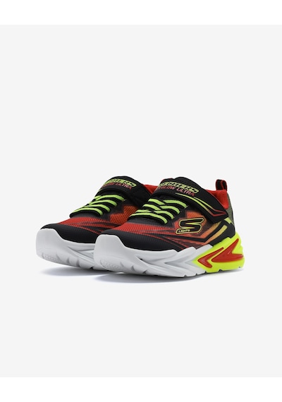 Skechers Flexglow Ultra Büyük Erkek Çocuk Siyah Işıklı Spor Ayakkabı 400139l Bkrd Siyah