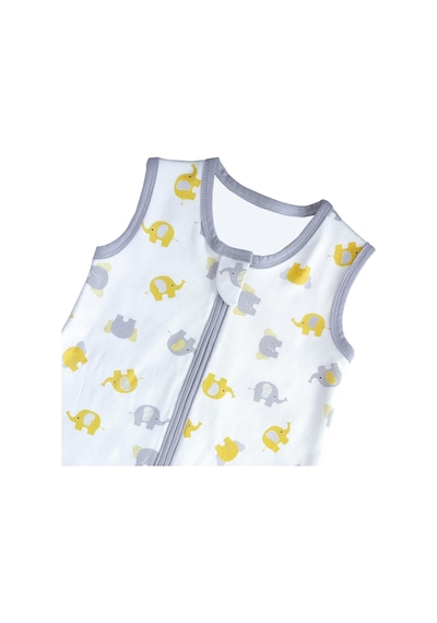 Sitilin Bebek Uyku Tulumu Çift Fermuarlı % 100 Doğal Pamuk Kumaş Özel Kumaş Unisex 0.5 Tog Stl6429 Ekru
