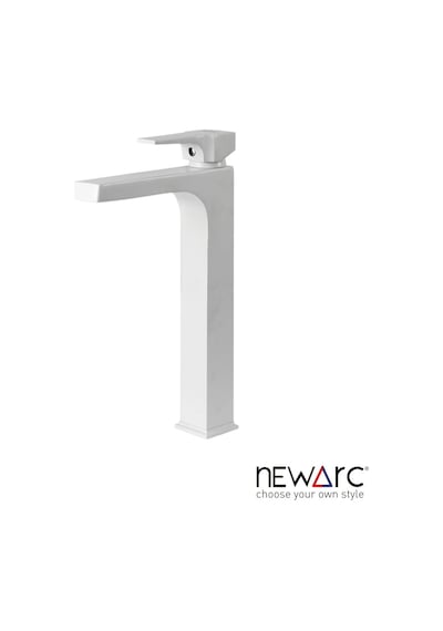 Newarc Aqua Çanak Tipi Yüksek Lavabo Bataryası Beyaz