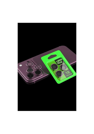Newface Apple iPhone Uyumlu,  18 Pro Max Raze Metal Kamera Lens - Bordo