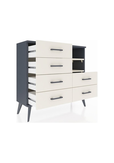 Arges Şifonyer 2 Raflı 6 Çekmeceli 88x30x80 Antrasit-aytaşı Aytaşı Arges Şifonyer 2 Raflı 6 Çekmeceli 88x30x80 Antrasit-aytaşı Aytaşı