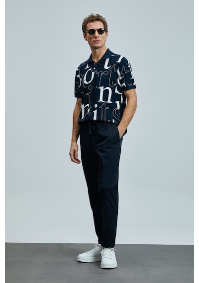 Lufian Erkek Dıamond Smart Polo T-shirt 111040219 Lacivert Lacivert