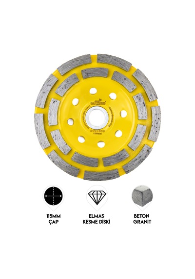 Dawreek Dt016cd 115mm Segmentli Turbo Elmas Taşlama Diski
