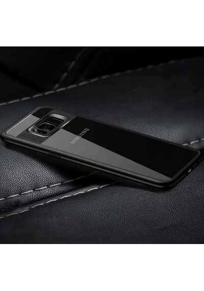Ally Galaxy Uyumlu Note 8 Darbeya Dayanıklı Şeffaf Silikon Kılıf- 5775 Beyaz