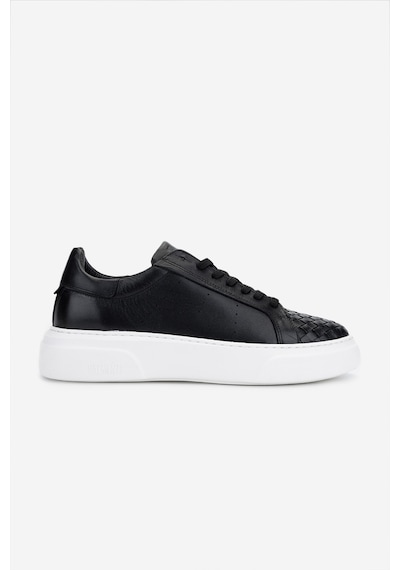 Valmenti Erkek Hakiki Deri Siyah Sneakers & Spor Ayakkabı 04 2559 Erk Ayk Y25 Sıyah Dr/orgu Siyah