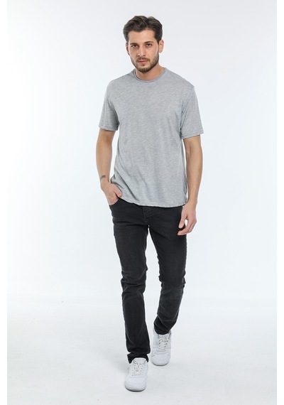 Erkek Bisiklet Yaka Oversize Fit Tişort Spr21y30 001