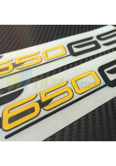 Bmw F650 Gs Motosiklet Araba Oto Etiket Çıkartma Motor 2 Ad 25 X 5 Cm-Görseldeki Sabit Renk