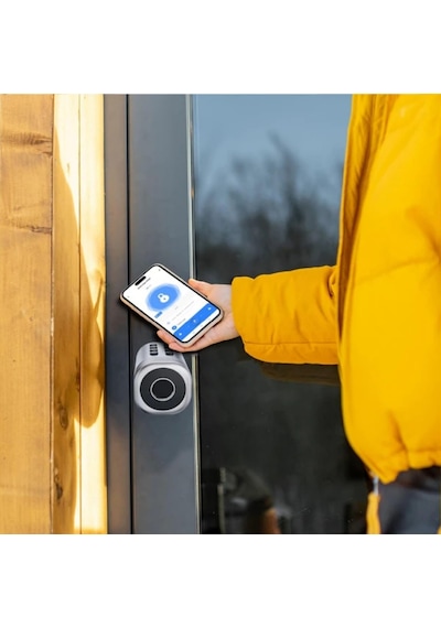 Xenon Smart Parmak İzi Şifre Girişli Akıllı Kapı Kilidi - Gümüş