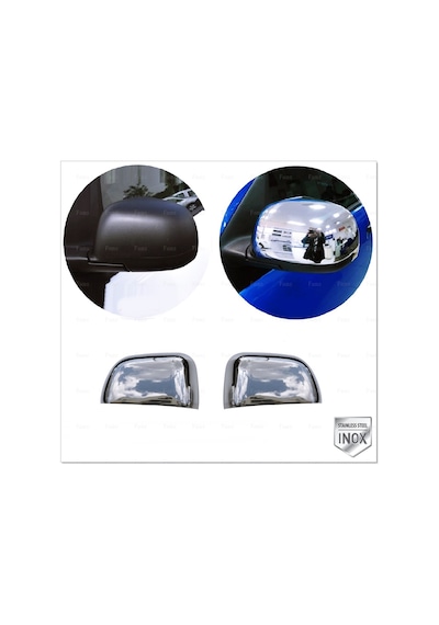 Dacia Lodgy Krom Ayna Kapağı 2 Parça Paslanmaz Çelik 2012 Üzeri