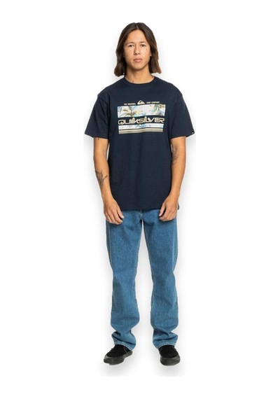 Quiksilver Eqyzt07679 Tropical Rainbow Ss Mavi Erkek T-shirt Mavi
