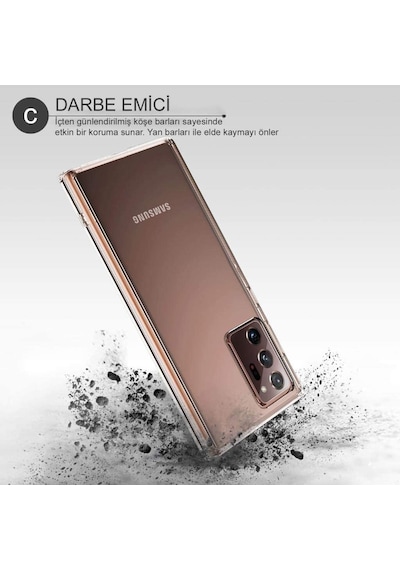 Samsung Uyumlu Galaxy Note 20 Ultra Kilif Lens Kamera Korumali Silikon 422437444