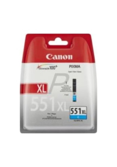 Canon CLI-551XL C Cyan Mavi Yüksek Kapasiteli Mürekkep Kartuş IP7250 MX925