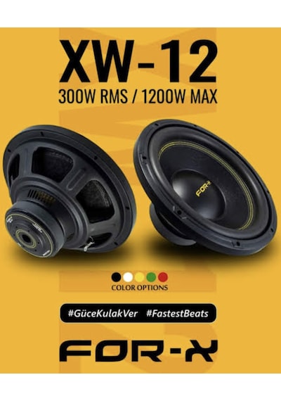 Forx 30cm Subwoofer Tek Bobin 1200wat 300rms Kabinsiz Bas