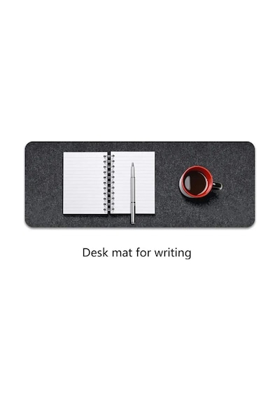 Büyük Keçe Sümen Oyun Mouse Pad Klavye Mat Masa Koruyucu 3mm Antrasit Renk 80x30cm