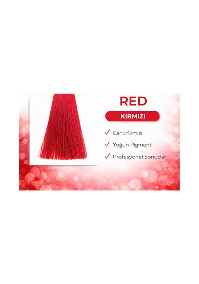 Dna Saç Boyası Kalıcı Prof Krem Boya Yoğun Pigment & Parlaklık Mix Kırmızı Red 100ml