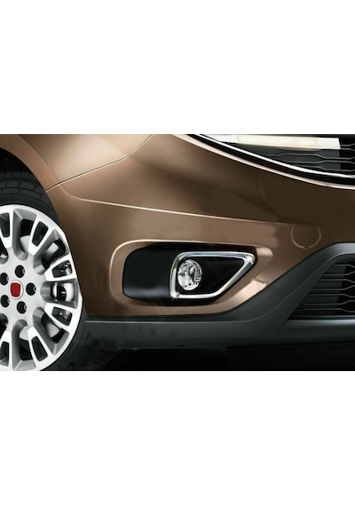 Fiat Doblo Krom Sis Farı Çerçevesi 2015 Üzeri Paslanmaz Çelik N11.6480