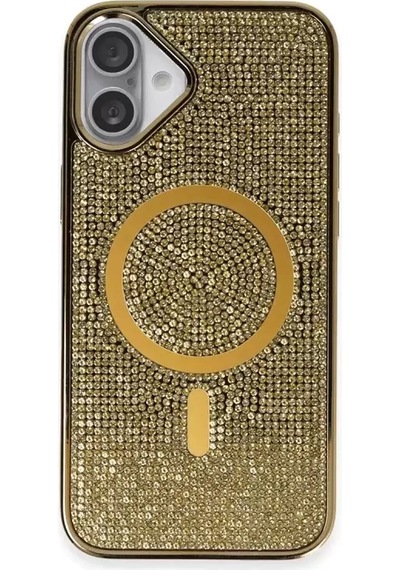 Joko Apple iPhone Uyumlu 16 Plus Kılıf Helen Magsafe Kapak - Gold Altın Diğer