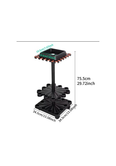 Anchor Kare 24 Lü Tekerlekli Lrf Spin Olta Kamış Standı