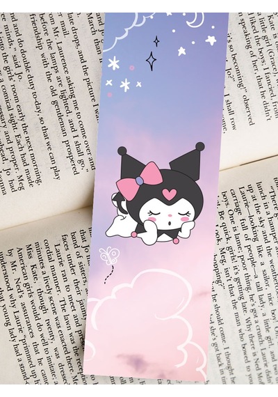 Sanrio Kuromi Anime Karışık Tasarım 10 Adet Kitap Ayraç Seti Pytk