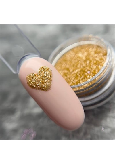 Glitter Tozu Melanj Ml1 5 Gr - Bej Zeminli Işıltılı Nail Art Simi