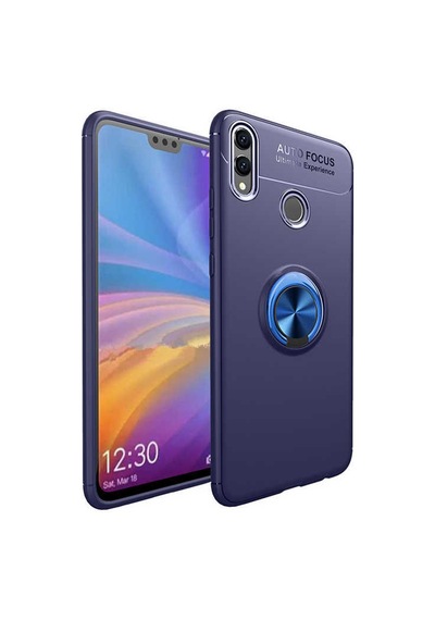 Huawei Honor 8c Kılıf Zore Ravel Silikon Kapak Siyah