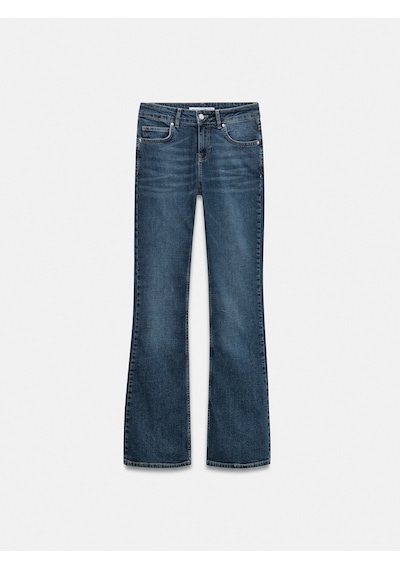 Dilvin 72277 Düşük Bel Likralı Jean-mavi Mavi