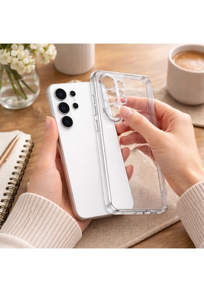 Samsung Galaxy S26 Ultra İle Uyumlu Kılıf Şeffaf Kamera Korumalı 3d