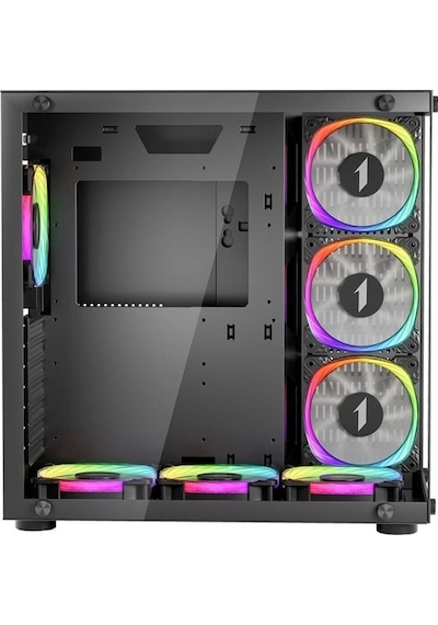 1st Player Sp8 Siyah 750w 80+ Sılver Atx 3.1 Argb 7x12cm Fan Temperli Cam Usb 3.0 Atx Kasa