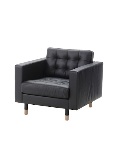 Ikea Beyaz Şık Berjer Koltuk - Tekli Deri Koltuk