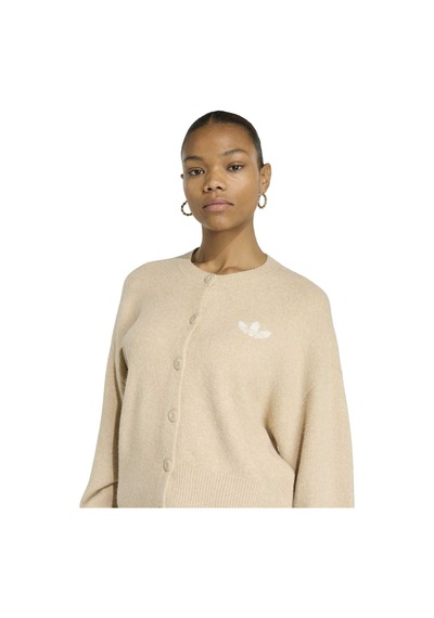 Khathr Adidas Kadın Günlük Sweatshirt Ess Cardigan Ia4456 Kahverengi
