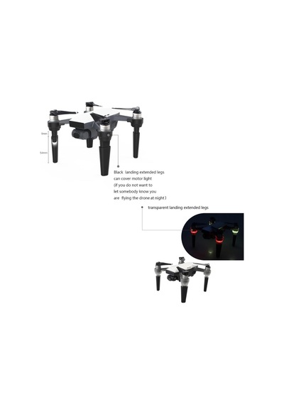 Djı Spark Uzatlımış Güvenli İniş Ayakları Kaza Koruma Navigasyon Işık Yayma Hobbyınrc