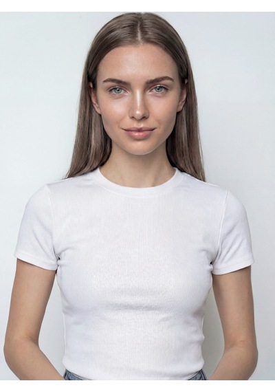 LOFT Slim Fit Kadın Tshirt K.kol Lf2042460 Q1.v1 Beyaz