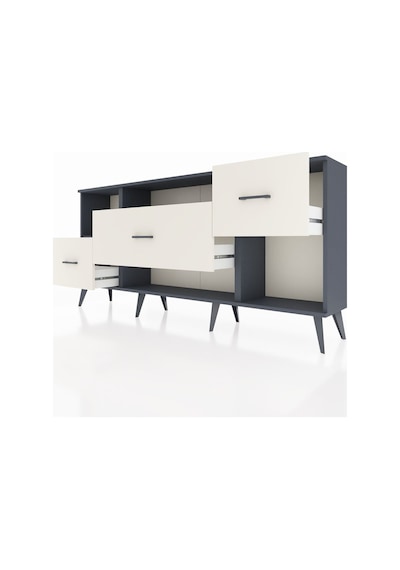 Arges Konsol 2 Raflı 3 Çekmeceli 176x30x83 Antrasit-antrasit/aytaşı Antrasit/aytaşı Arges Konsol 2 Raflı 3 Çekmeceli 176x30x83 Antrasit-antrasit/aytaşı Antrasit/aytaşı
