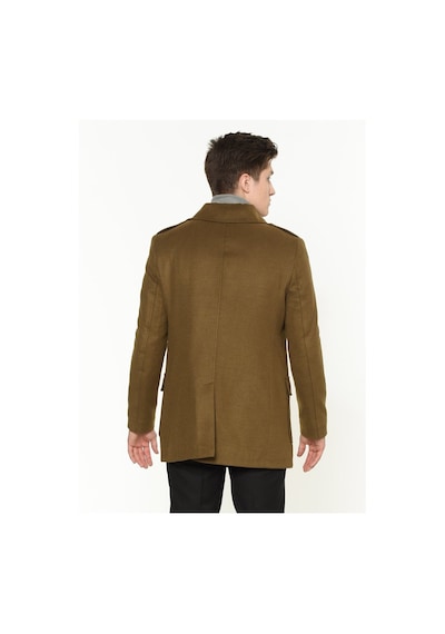 Plt8353 Dewberry Slım-fıt Palto-camel