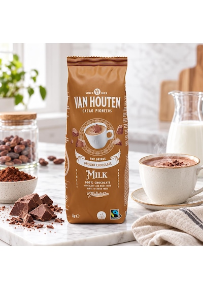 Callebaut Van Houten Sütlü Sıcak Çikolata İçecek Tozu 1 Kg Diğer
