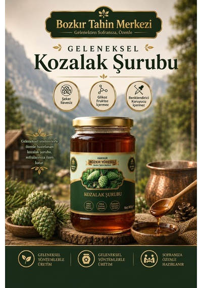 Bozkır Tahin Merkezi Doğal Katkısız Kozalak Köy Şurubu 660 G