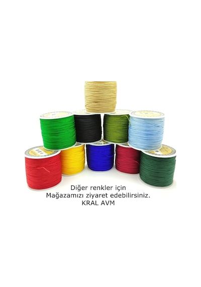 Paraşüt Ipi Kırmızı Renk 100 Metre Paraşüt Makrome Ipi 0,8mm